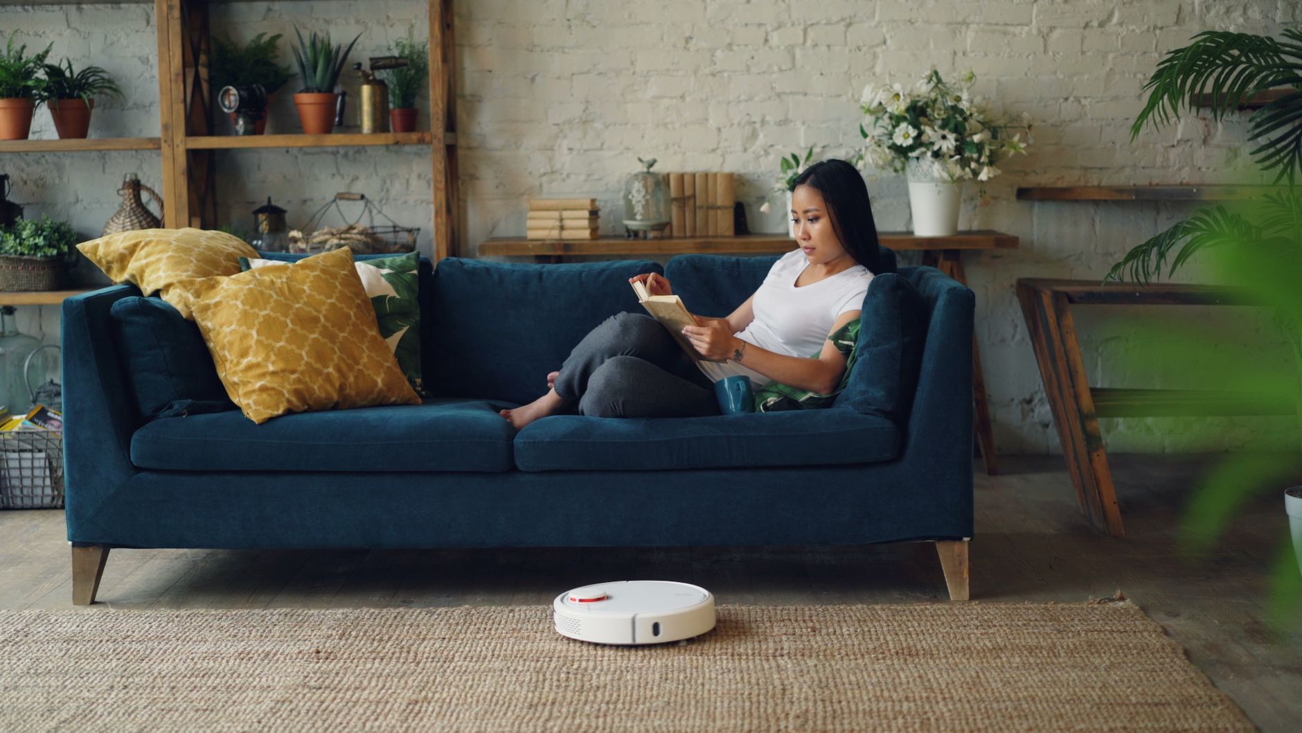 robot vacuum stuck under couch