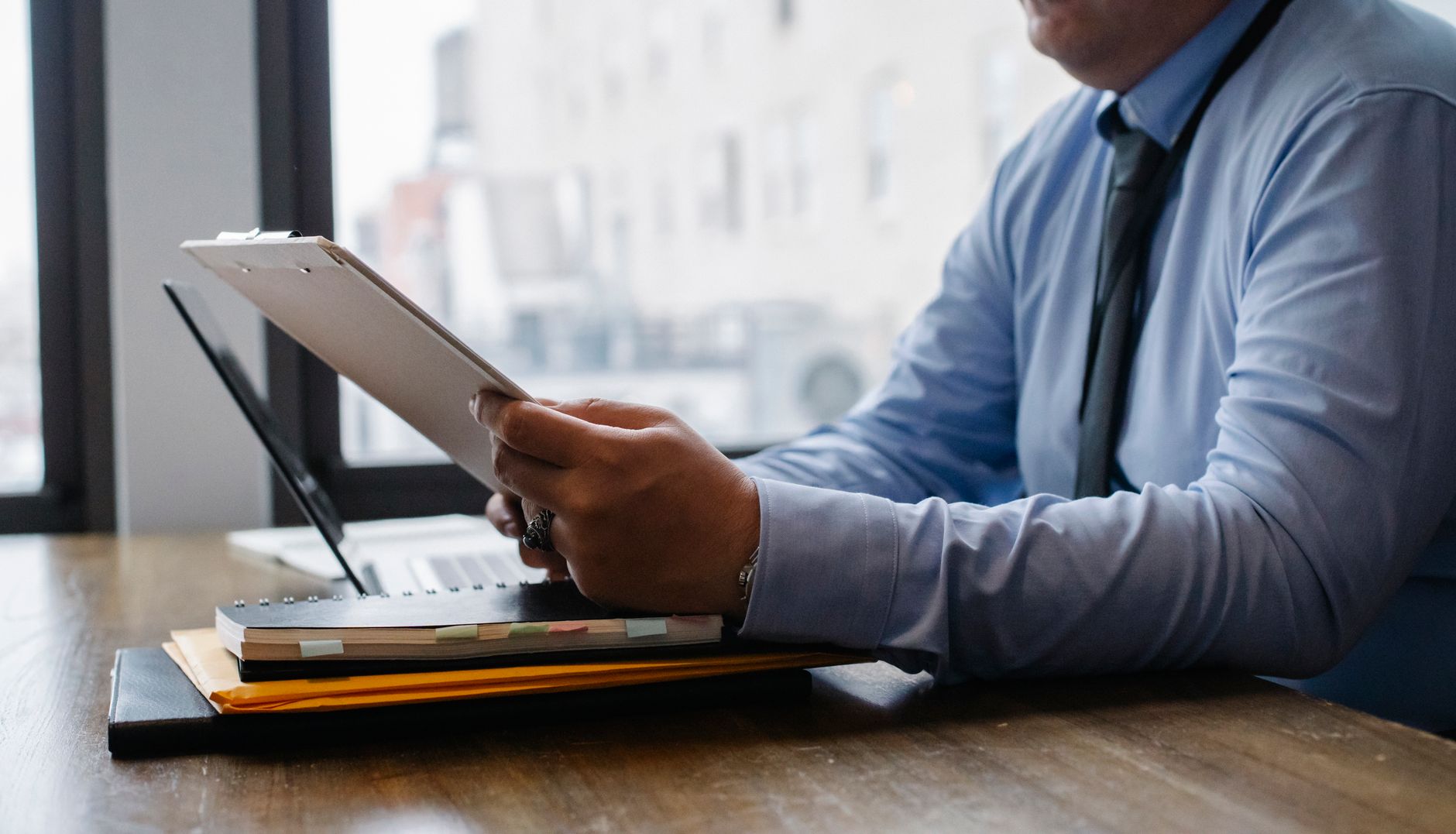 document reading laptop desk