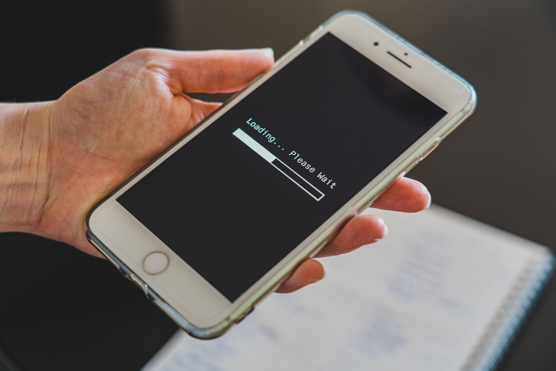 smartphone data transfer progress bar